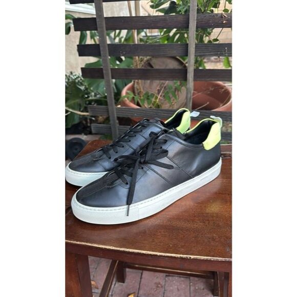 DANIEL PATRICK Size 10 (43) Men's Low Top Shoes Designer Used BLACK - Picture 1 of 7